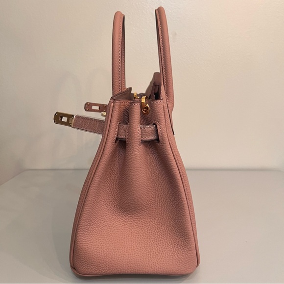 30cm Genuine Togo Leather with Gold Hardware. - Picture 6 of 7